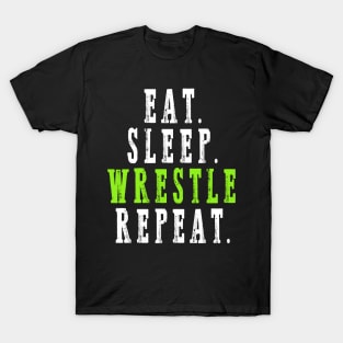 Eat Sleep Wrestle Repeat T-Shirt